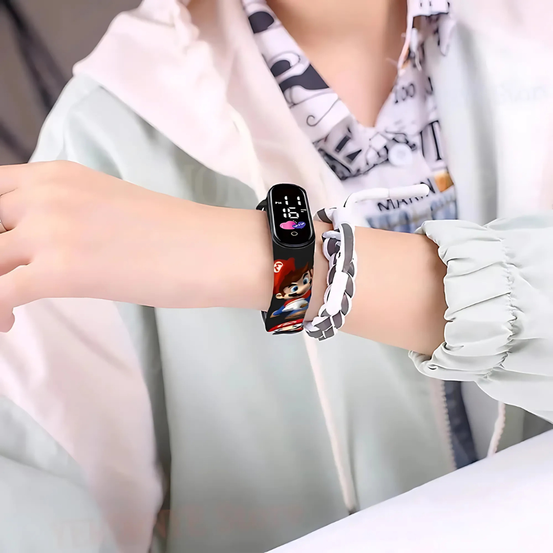 Montre Enfant Mario Bros - Bracelet Digital Étanche