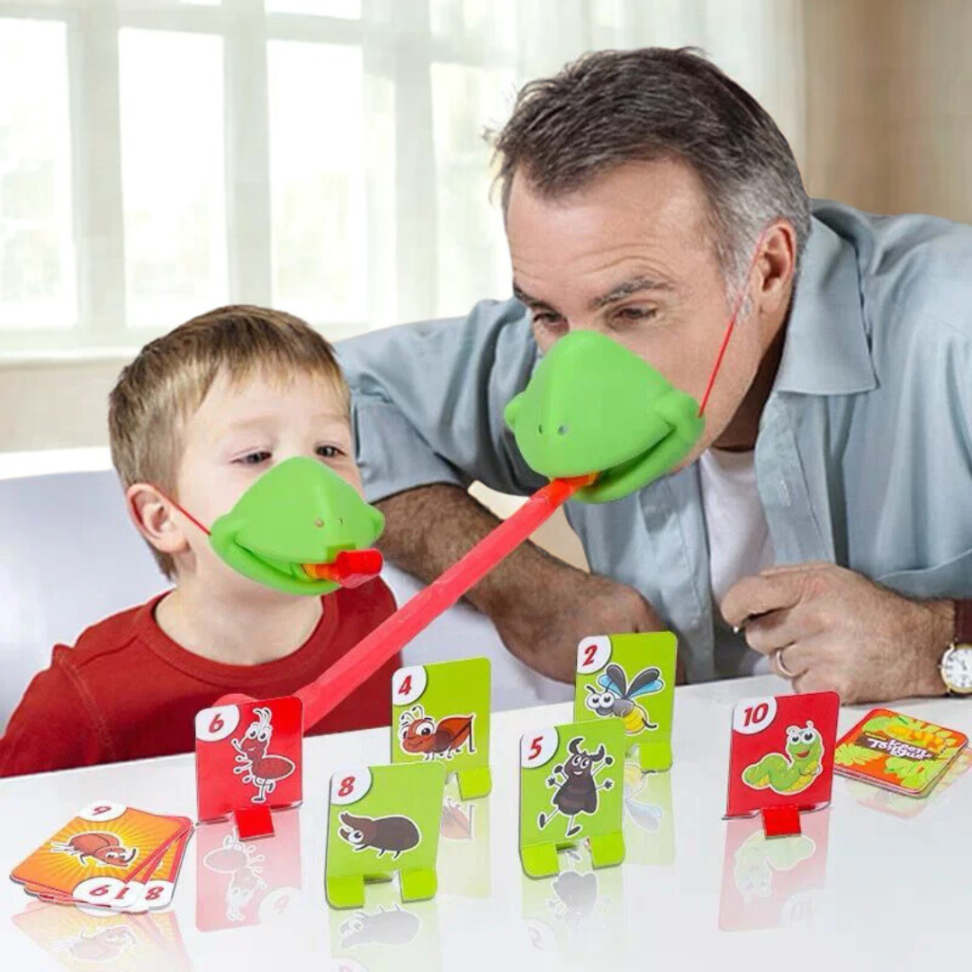Jeu de Société Famille – Masques Grenouille, Cartes & Fous Rires Garantis !