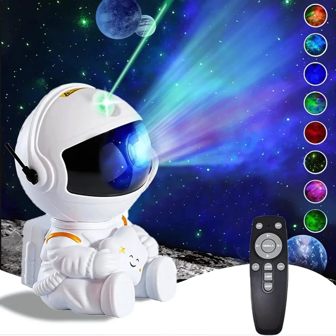 Projecteur Astronaute Galaxie – Lumière Magique et Atmosphère Cosmique